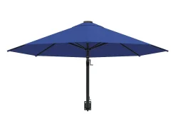 Guarda-sol de parede com mastro de metal 300 cm azul 02_0008686