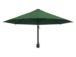 Guarda-sol de parede para exterior com mastro de metal verde de 300 cm 02_0008689