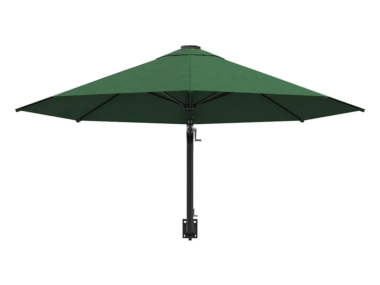 Guarda-sol de parede para exterior com mastro de metal verde de 300 cm 02_0008689