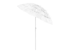 Guarda-sol de praia havaiano 180 cm branco 02_0008386