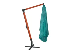 Guarda-sol flutuante grande para exterior 300 x 400 cm verde 02_0008677