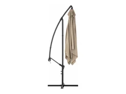 Guarda-sol retangular de braço articulado 250 x 250 cm inclinável creme 14_0007585
