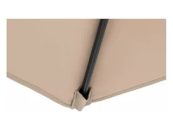 Guarda-sol retangular de braço articulado 250 x 250 cm inclinável creme 14_0007585