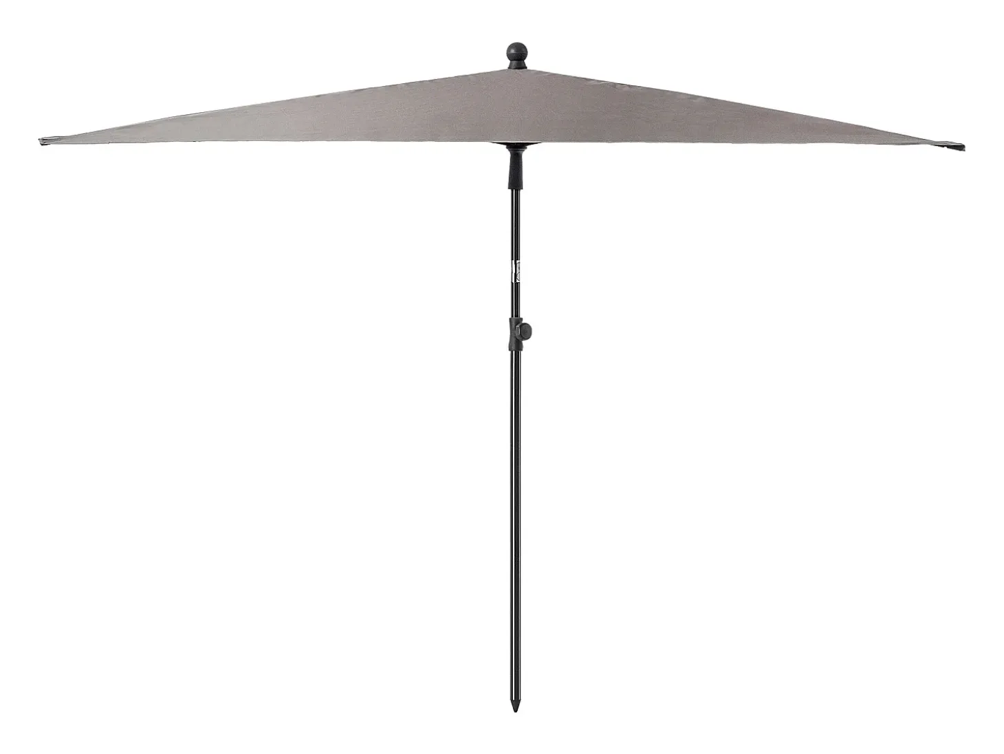 Guarda-sol retangular de varanda KADAX, 210 x 140 cm, guarda-sol ajustável em altura para varanda e terraço, guarda-sol dobrável para pátio com bolsa de