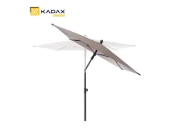 Guarda-sol retangular de varanda KADAX, 210 x 140 cm, guarda-sol ajustável em altura para varanda e terraço, guarda-sol dobrável para pátio com bolsa de