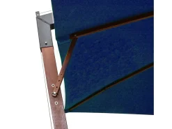 Guarda-sol suspenso com mastro azul-celeste 3 x 3 m madeira maciça de abeto 02_0008708