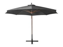 Guarda-sol suspenso com mastro 3,5 x 2,9 m madeira de abeto antracite 02_0008705