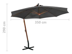 Guarda-sol suspenso com mastro 3,5 x 2,9 m madeira de abeto antracite 02_0008705