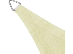 Guarda-sol triangular em HDPE 3,6 x 3,6 x 3,6 m creme 02_0008594