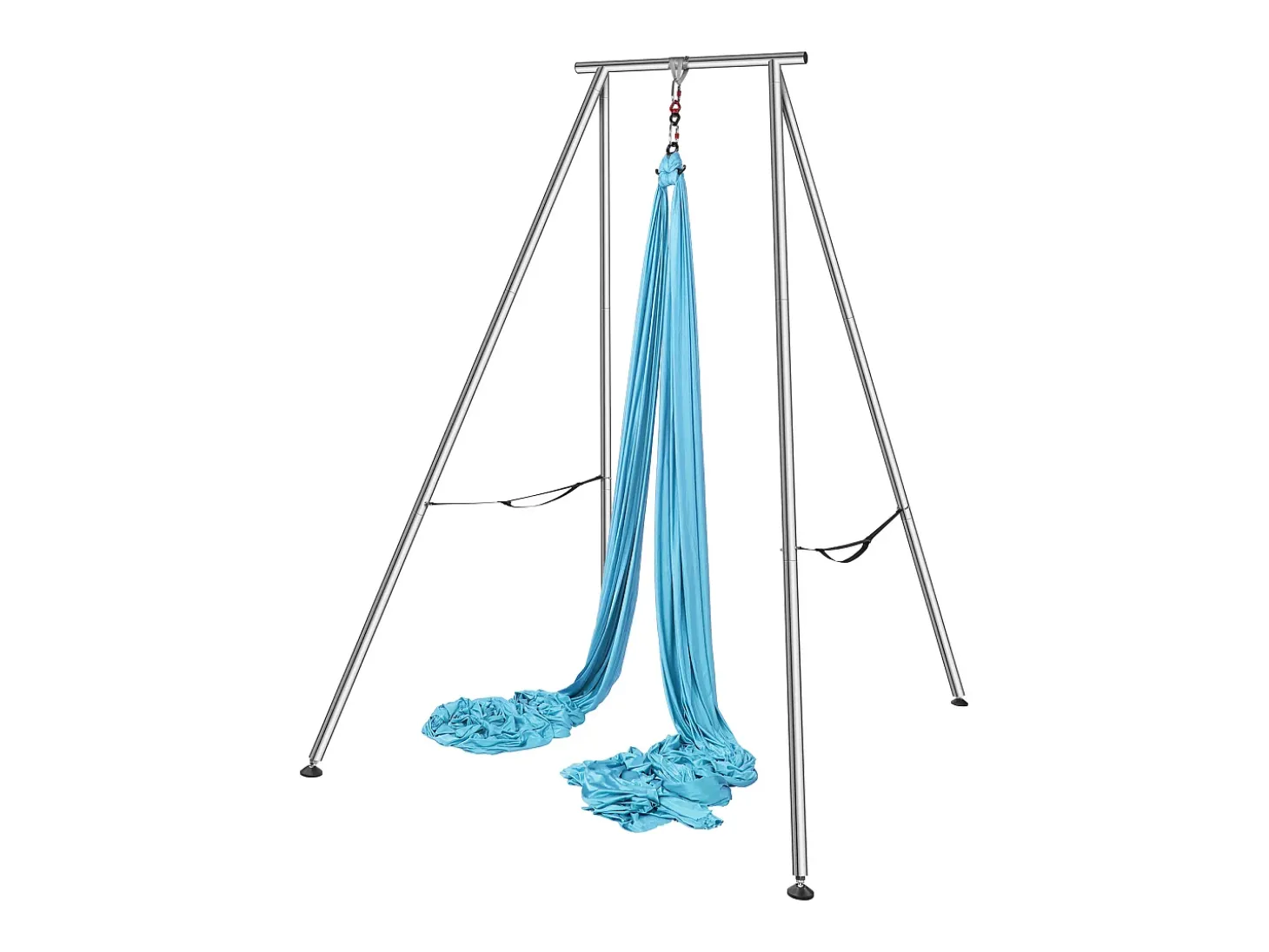 Hamaca de Yoga SucceBuy, Quadro e Hamaca de Yoga Aéreo, Carga de 250 kg, Kit de Hamaca Aérea, para o Yoga Interior e Exterior, Azul