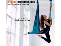 Hammock de Yoga SucceBuy 8,7 m, Hammock Trapézio para Inversão, em Seda Aérea, Verde