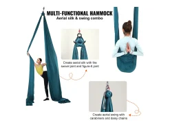 Hammock de Yoga SucceBuy 8,7 m, Hammock Trapézio para Inversão, em Seda Aérea, Verde
