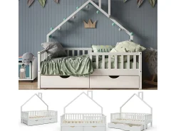 Hausbett branco 168x83x155 noemi