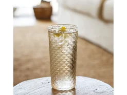 Highball - Conjunto de 4 Copos de Coquetel e Vinhos Aromáticos 41cl, Copo, Design Elegante - Zafferano Fabricado na Itália