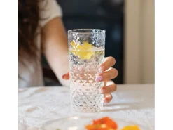 Highball - Conjunto de 4 Copos de Coquetel e Vinhos Aromáticos 41cl, Copo, Design Elegante - Zafferano Fabricado na Itália