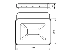 Holofote LED Branco 175-265VAC 100W 3000K
