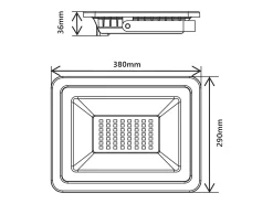 Holofote LED Branco 200-265VAC 100W 4000K