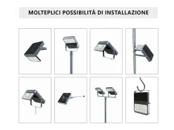 Holofote LED solar integrado de 1500lm