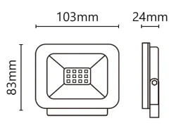 Holofote LED 9-30V AC/DC 10W 850lm 4000K