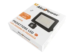 Holofote LED 230V 50W 4250lm 4000K com PIR