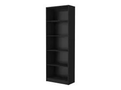 Home Straight Estante de melamina com 5 prateleiras, 180.59 cm X 62.73 cm X 29.71 cm , Preto