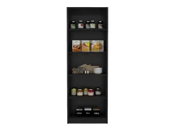 Home Straight Estante de melamina com 5 prateleiras, 180.59 cm X 62.73 cm X 29.71 cm , Preto