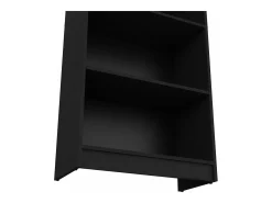 Home Straight Estante de melamina com 5 prateleiras, 180.59 cm X 62.73 cm X 29.71 cm , Preto