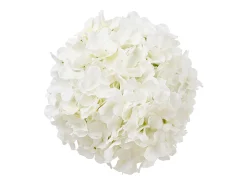 Hortênsia Artificial SucceBuy Flores Artificiais 250 mm, Buquês de Flores Falsas Aparência Realista com Cabeça 152,4 mm, Lote de 305, Branco