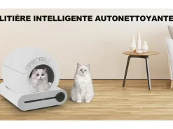 House de gato, bandeja de lixo, limpando automaticamente, eliminado odor, com sensor e aplicativo infravermelho, 48x52x50.5cm