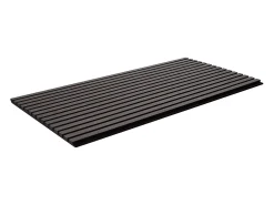 Houten Latten-Akustiekpanelen SucceBuy 120 x 60 cm, Modern Design, Zwart Eikenhout, voor een Moderne Decoratie, Geluidsreductie