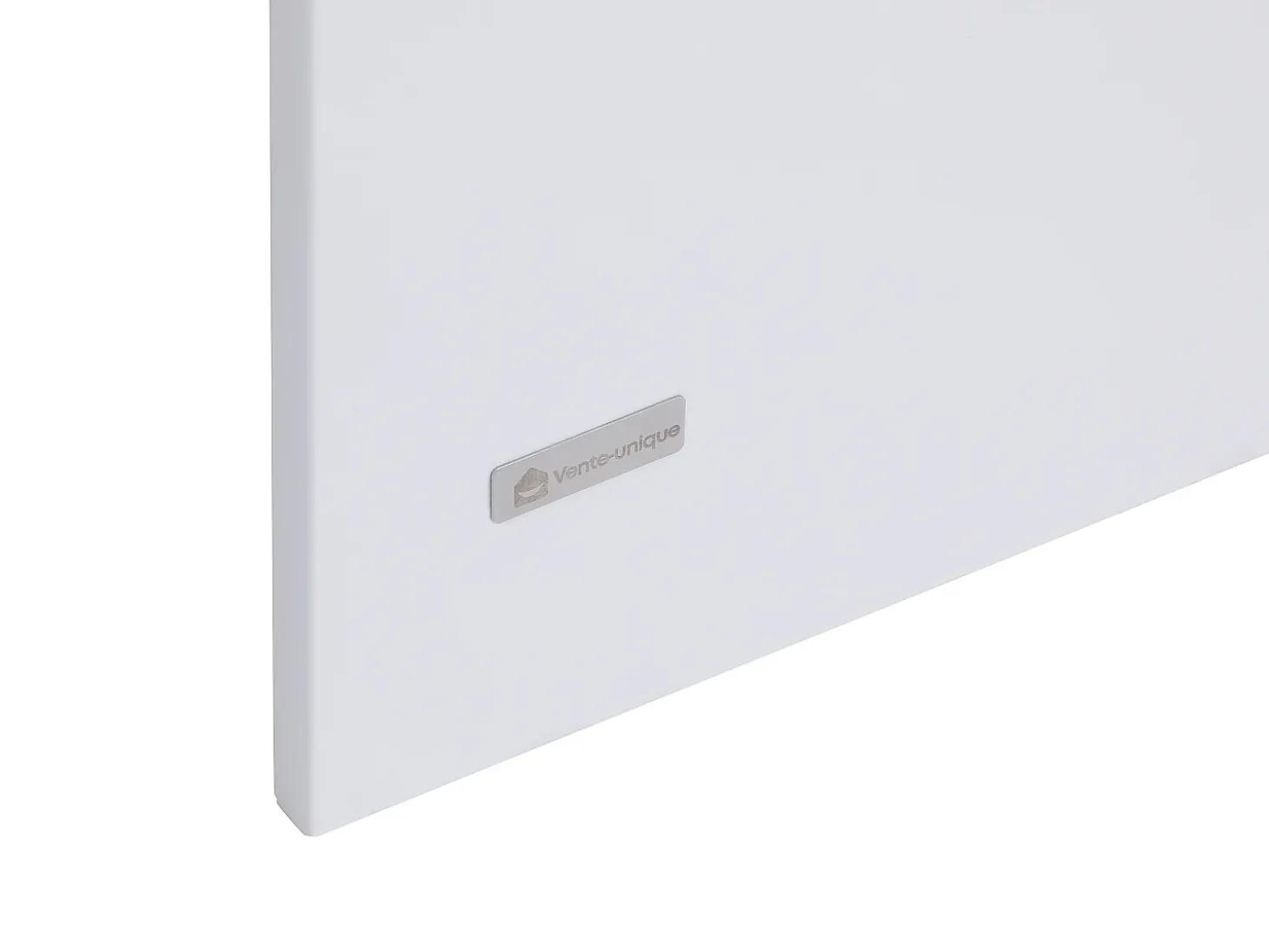 Ilha central de cozinha com espaços de arrumação em MDF branco e natural - HELOMY