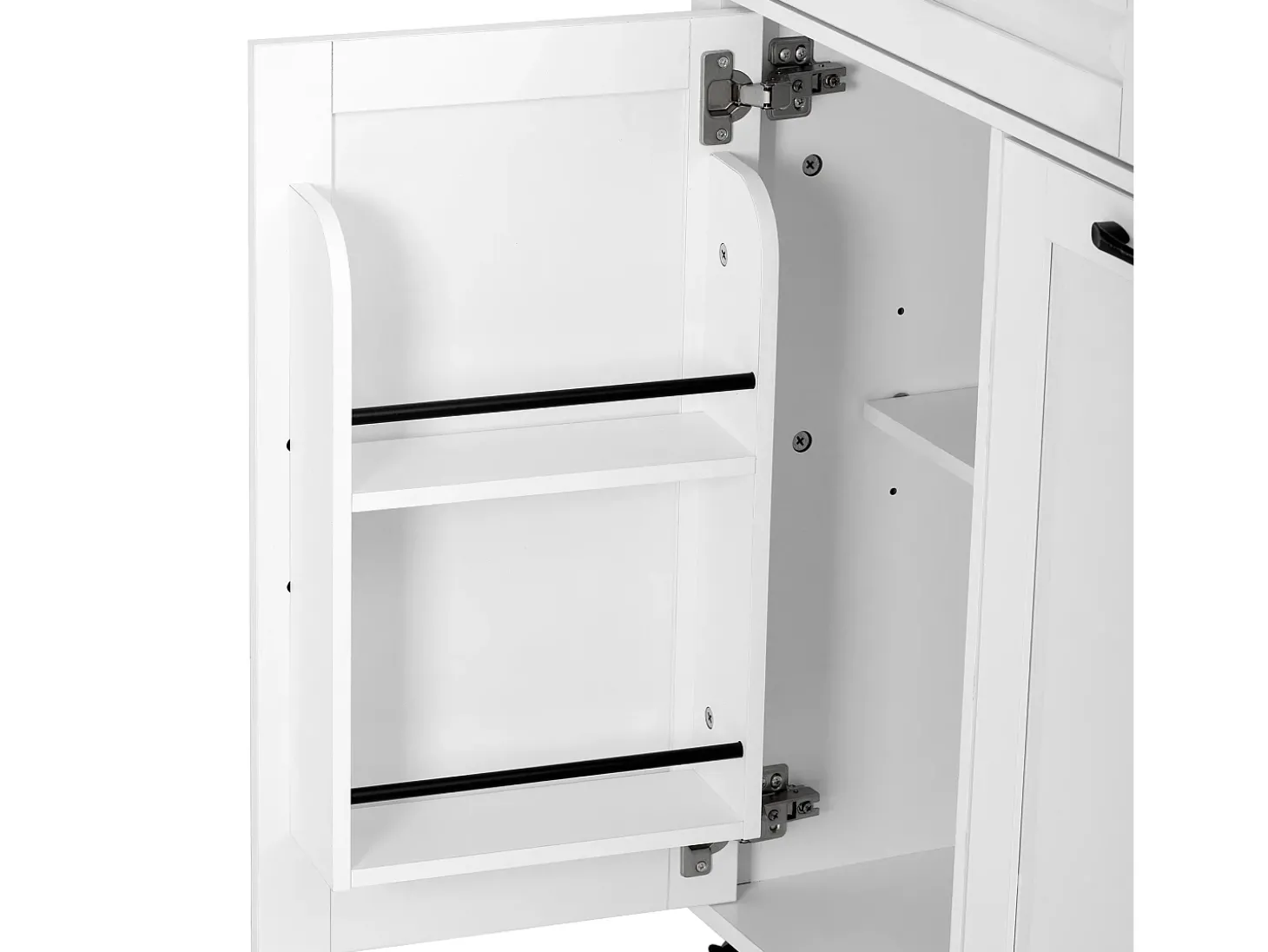 Ilha de cozinha central móvel 120x40x92cm - bancada extensível - con tomada elétrica - espaço de armazenamento multifuncional - branco