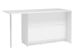 Ilha de cozinha com 2 portas, 1 gaveta e 2 prateleiras - Branca - TUNORI