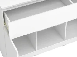 Ilha de cozinha com 2 portas, 1 gaveta e 2 prateleiras - Branca - TUNORI