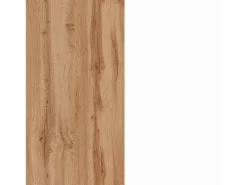 Ilha de cozinha Dcannaval, Armário multiusos, Móveis de cozinha, Mesa auxiliar, 100% Fabricado em Itália, 160x90h90 cm, Branco brilhante e carvalho