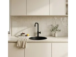 Indus misturador para lava-loiça preto mate Essebagno