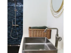 Indus Torneira para lavatório alto estilo inox Essebagno