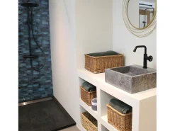 Indus Torneira para lavatório baixo preto Essebagno