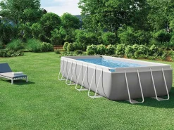 Intex 26792 Prism Metal Frame piscina acima do solo 488x244x107 cm