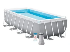 Intex 26792 Prism Metal Frame piscina acima do solo 488x244x107 cm