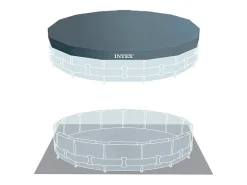 Intex 26724NP - Piscina redonda Prisma Frame com bomba filtro, escada e lençóis, 457x107 cm