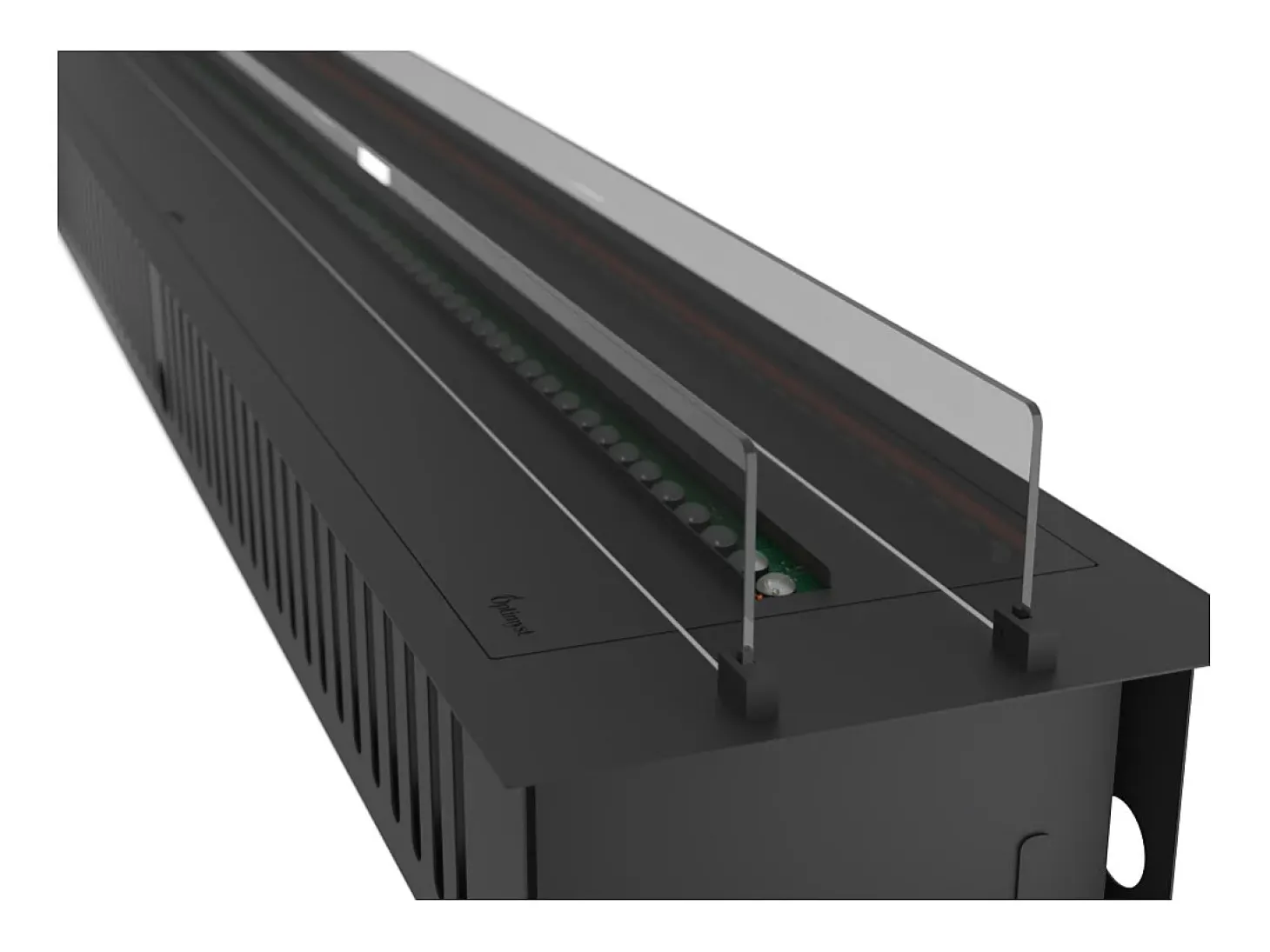 Invapo Insert 2200 Lareira a vapor embutida - Chama multicolorida 3D, app, tanque 4,8 l, recarga automática - 220 cm