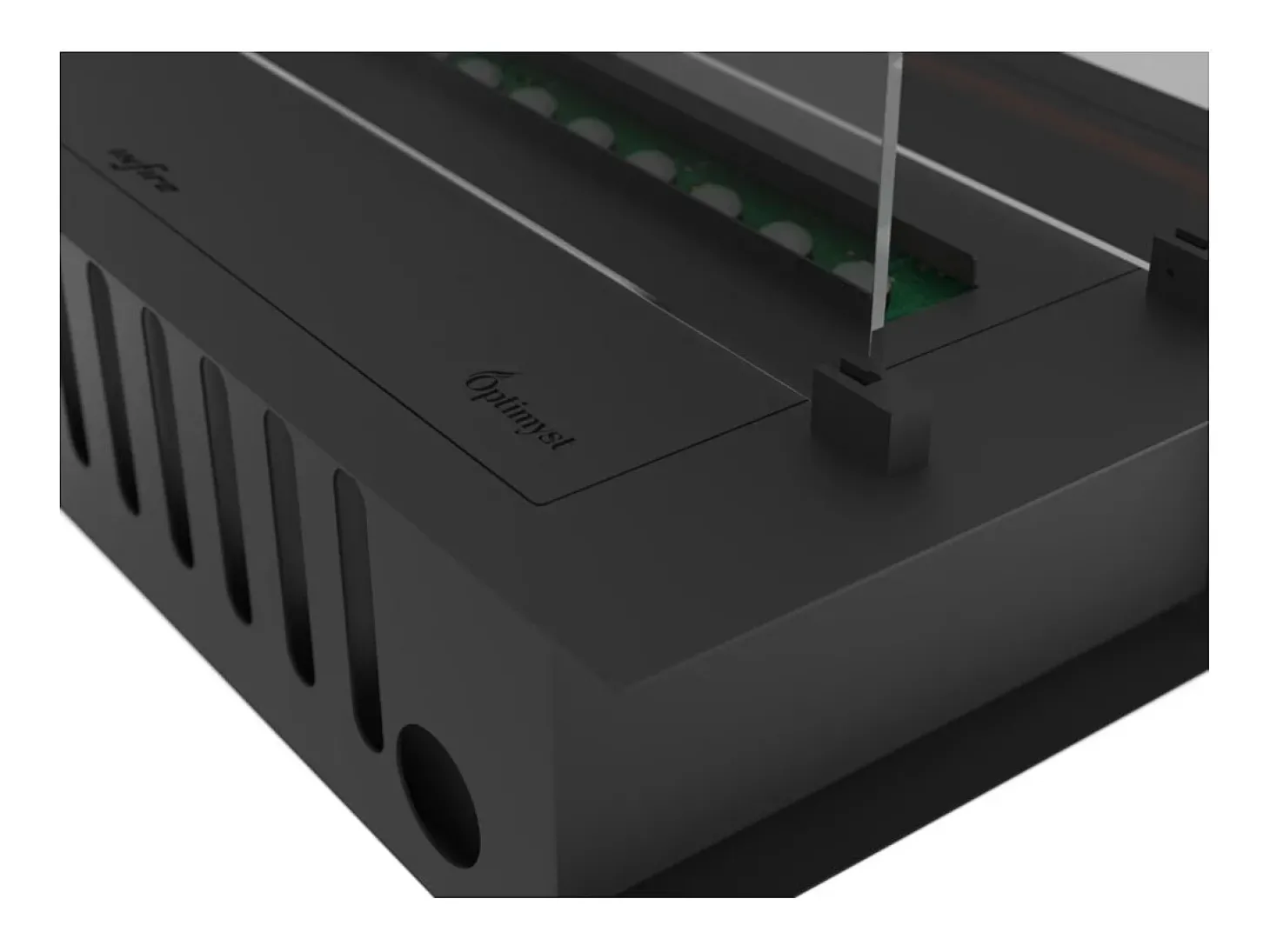 Invapo Insert 700 Lareira embutida a vapor de água - Chama multicolorida, efeito 3D e controle por aplicativo, tanque de 1,2 l - 70 cm