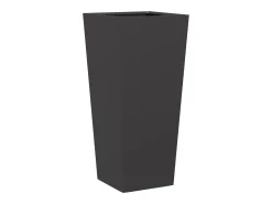 Jardineira elevada para plantas flores jardim terraços conjunto de 2 35 x 35 x 75 cm aço preto 02_0038941