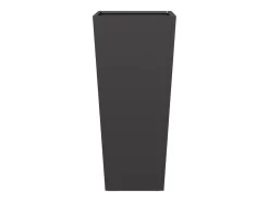 Jardineira elevada para plantas flores jardim terraços conjunto de 2 35 x 35 x 75 cm aço preto 02_0038941