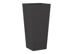 Jardineira elevada para plantas flores jardim terraços conjunto de 2 35 x 35 x 75 cm aço preto 02_0038941