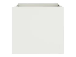 Jardineira elevada para plantas flores jardim terraços conjunto de 2 32 x 30 x 29 cm aço branco 02_0038932