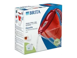 Jarra filtrante Brita Marella Vermelha 2,4L com cartucho Maxtra Pro All-In-1 e indicador LED