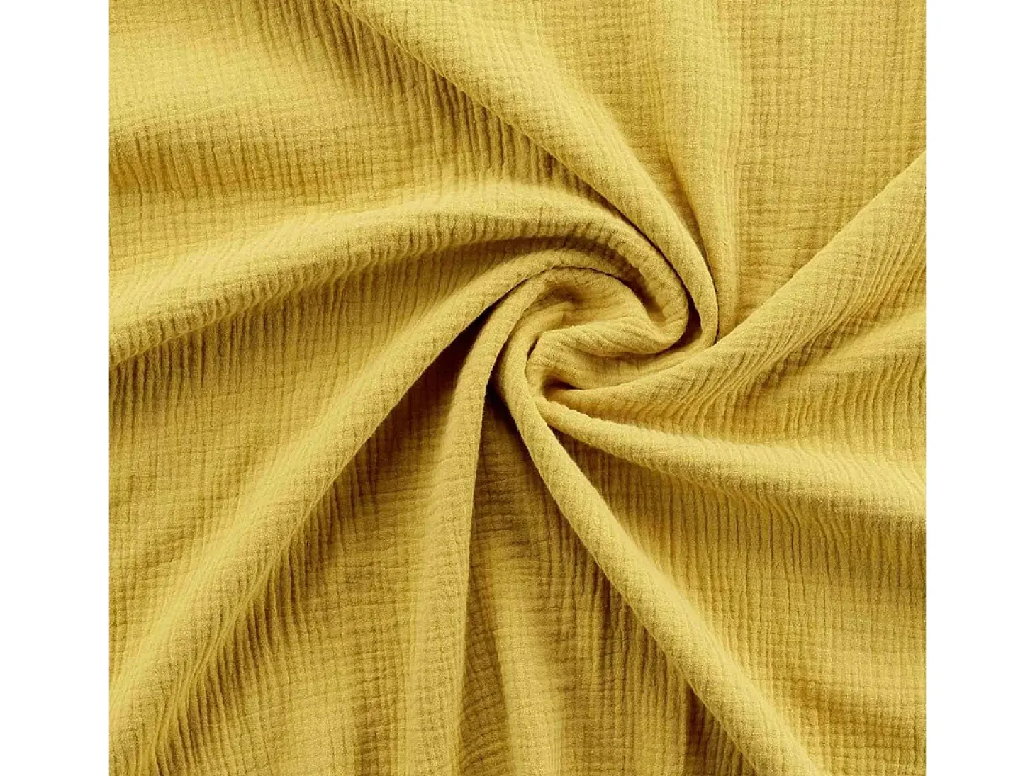 Jogo de Cama 3 Peças "Angelia" 240x220cm Amarelo em Gaze de Algodão Macia e Confortável