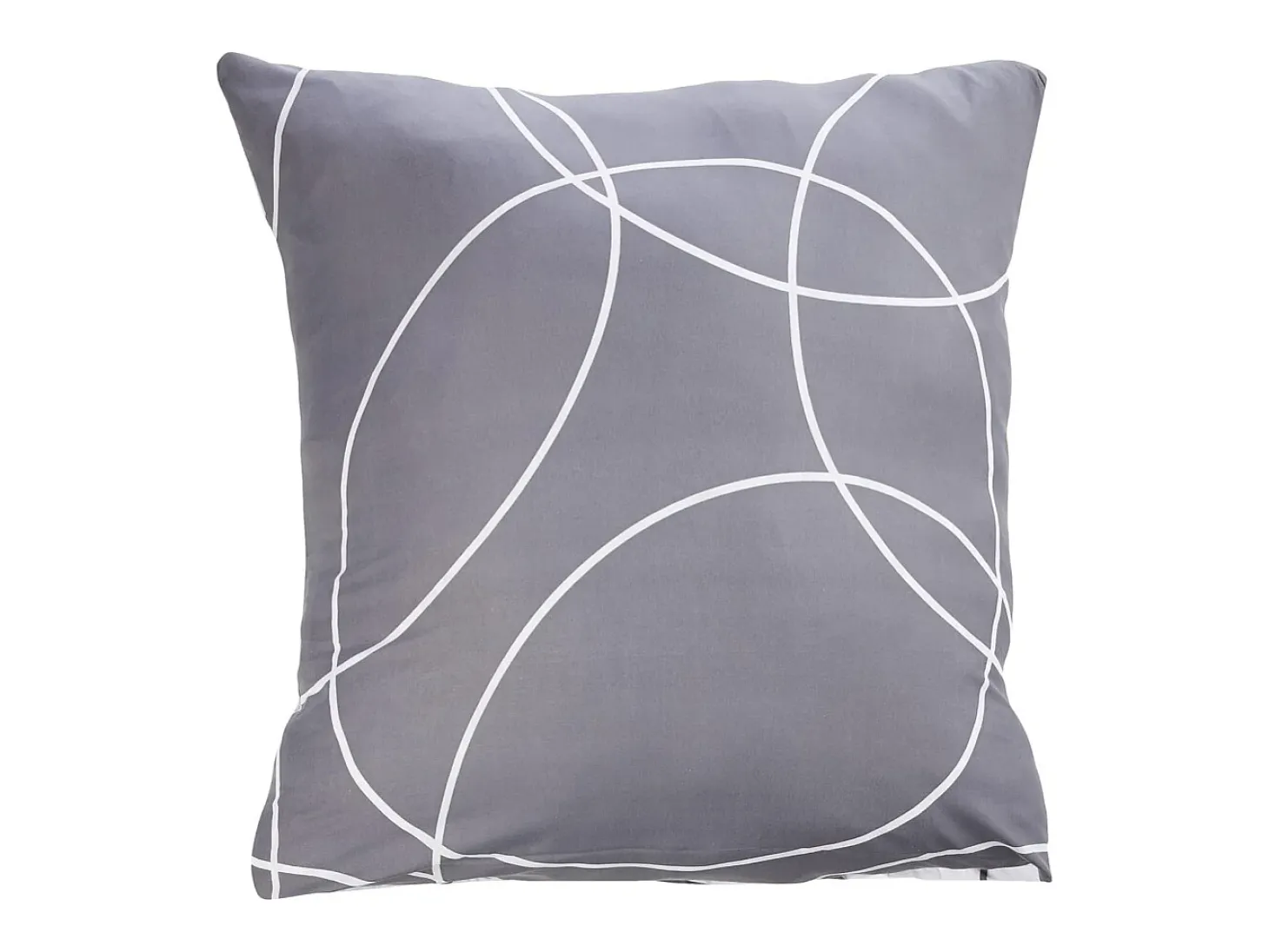 Jogo de Cama 3 Peças "Elton" 240x220cm Cinza Reversível - Poliéster - Oeko-tex - 2 Lugares